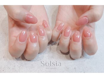 ソルシア(Solsia)の写真/【オフ込クーポン豊富】予算に合わせて選べる♪定額NAILオフ無し¥4900～ご用意あり★写真：ワンカラー¥4880