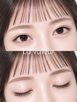 ラ ヴェラー(La valeur)の写真/【若葉駅徒歩2分】ナチュラルだけど印象的な瞳が叶う*貴女のなりたい目元をカタチにする似合わせ力が自慢♪