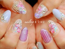 ネイルトップエクル(nail top E CRU)/紫陽花