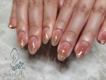 ネイルプラスユウ(NAIL+U)/チークにフラッシュグラデ