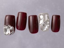 ジェミーネイル シンジュク(Jemiy nail shinjuku)/ボルドー埋め尽くし￥8480