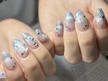 サロンドファン(salon de Fan)/ブルーマグネットネイル