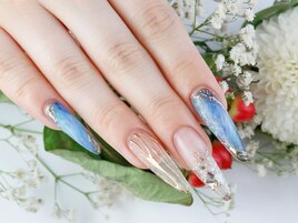 大理石シェルnail