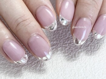 ジュエ ネイルスタジオ(jouer nailstudio.)/glass french