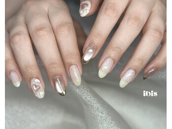 アイビス(ibis)/ぷっくりハートネイル