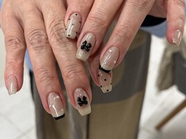 フレンチ&リボンネイル