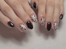マハロネイル(Mahalo Nail)/ブラウンアニマルネイル／￥7980