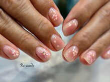 リワーズネイル 千歳船橋店(ReWARDs nail)/チークネイルと桜アート