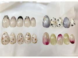 秋ネイル（ボリューム）