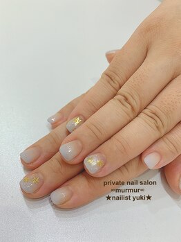 プライベート ネイルサロン マーマ(murmur)/雪の結晶ネイル