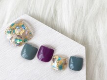 スリー(THREE)/Aug,2020/nail design