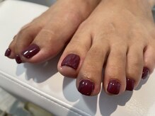 ヘアーアンドネイル ルシア(Hair&Nail Lucia)/フット！秋色ワンカラーネイル！