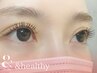 【まつエク&まつ毛パーマ】フラットラッシュ120本まで + &healthy ¥9000