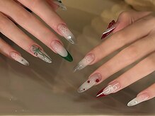 クリスマスネイルも90分やり放題で可愛く仕上げます★【池袋】