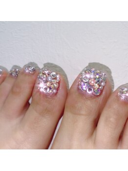 親指アート付フットジェル