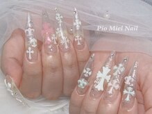 ピオミエルネイル 新宿(pio miel nail)/ &nbsp;&nbsp;&nbsp;天使界隈クリアネイル