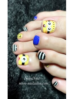 ノワール ネイルアンドスクール(Noire)/★ミニオン風ネイル★