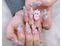 ネイルサロン ネイルズゴーゴー 渋谷店(NAILSGOGO)/透明 クリア 3dキャラクター