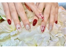 ヌアージュ(Nuage)/【ボルドー×チェック】5500円♪