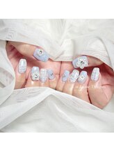 アン ジョーヌドラゴ/【自爪ネイル】ツイードネイル