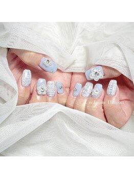 アン ジョーヌドラゴ/【自爪ネイル】ツイードネイル