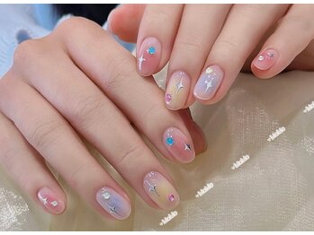 モモネイル(MOMO nail)/チーク，カラフル