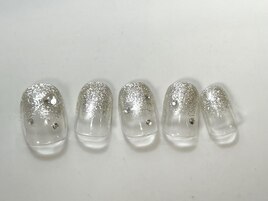 ストーンシルバーラメ¥7000