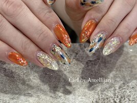 キラキラ大人ニュアンスネイル