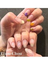 ちぐはぐクリアネイル