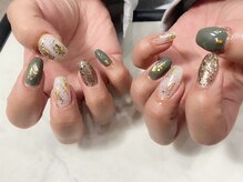 テラス(TERRACE)/秋色ニュアンスネイル