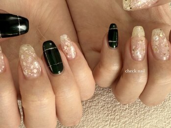 ジュエ ネイルスタジオ(jouer nailstudio.)/チェックネイル