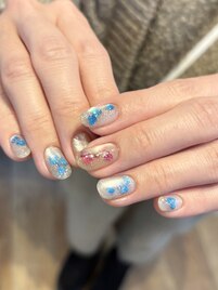 ハートホロネイル