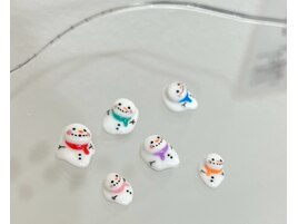 手作りパーツ　雪だるま大