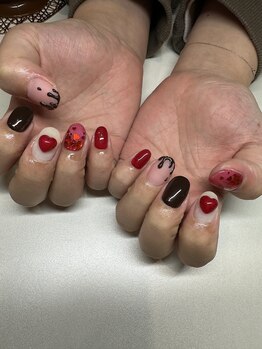 グラッディイース(Glady ease)/バレンタインネイル