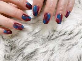 ニュアンスマーブルネイル