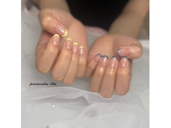 リンモチコミ(Rin)/【フィルイン】フレンチネイル