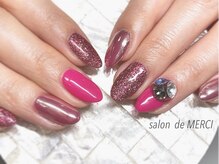 サロン ド メルシー(Salon de MERCI)/ピンク系ネイル☆