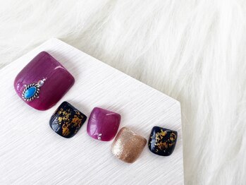 スリー(THREE)/Aug,2020/nail design