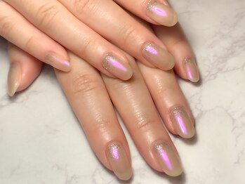 モアニヒロオ 広尾駅前店(MOANI Hiroo)/パープルオーロラネイル