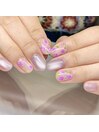 紫陽花ネイル