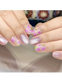 紫陽花ネイル