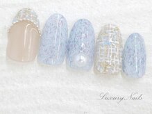ラグジュアリーネイルズ オオミヤ(Luxury Nails Omiya)/上品*ツイードネイル