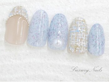 ラグジュアリーネイルズ オオミヤ(Luxury Nails Omiya)/上品*ツイードネイル