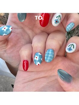 トゥーネイル バイ フォーク 仙川(To.nail byFOLK)/レトロアート