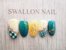 スワロンネイル(SWALLON NAIL)/お正月デザイン