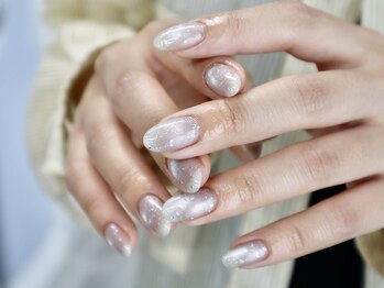 シーズネイル 渋谷店(She's nail)の写真/【写真バブルマグネット¥6980】上品シンプル&大人可愛いArtも用意!大人女性が足しげく通う!安い&可愛い