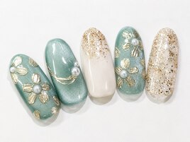 【森】成人式前撮りネイル