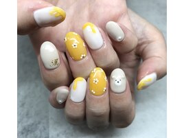 はちみつ×くまネイル