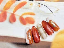 キラキラ×チェックネイル