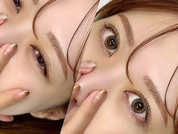 アイラッシュサロン ブラン 静岡パルコ店の写真/【美眉毛×美まつげキープ♪】アイブロウやまつげパーマで目元をアップデート!学割U24クーポンも★